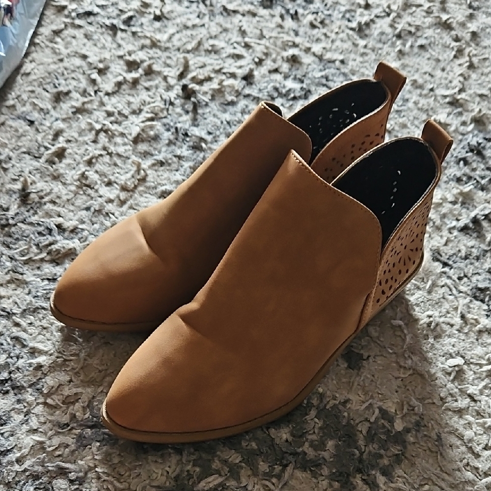 Tan Ankle Boots Womens Size 38
